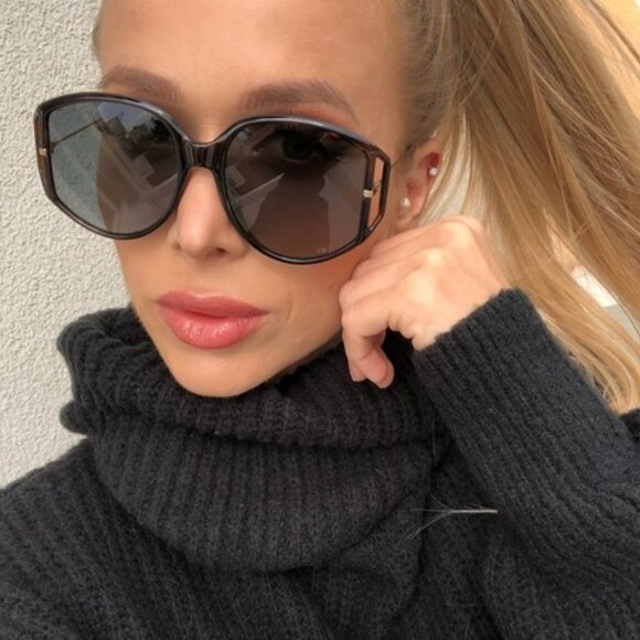 NWT Dior DIORDIRECTION2 - 0861I Havana Sunglasses - Picture 1 of 8